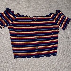 Striped crop top